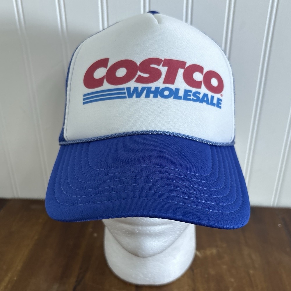 Y2K Era Costco Wholesale Trucker Hat Blue White OTTO Snapback Rope Cap